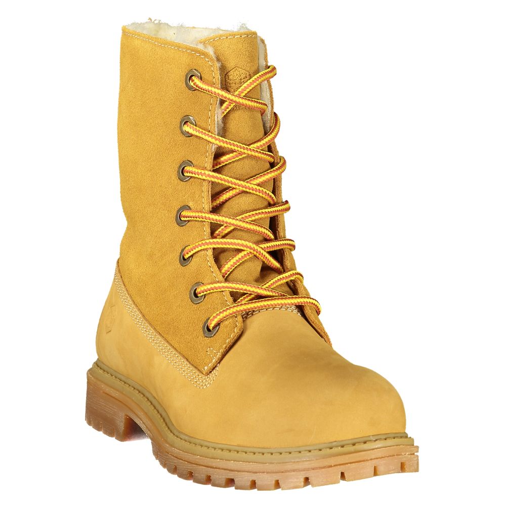Lumberjack Yellow Polyester Ankle Boots