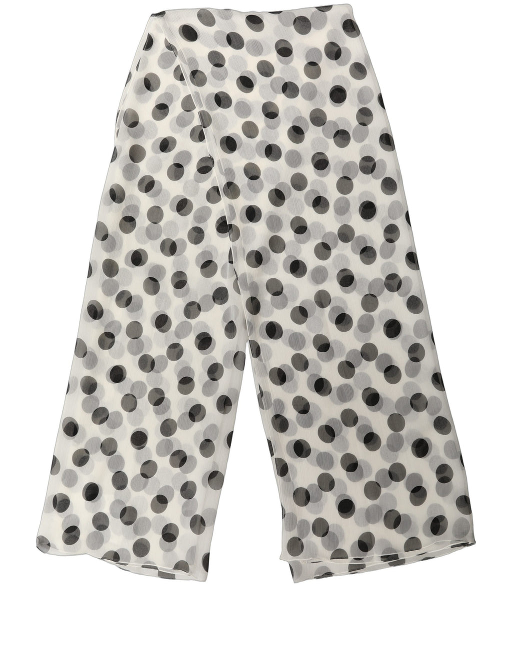 Dolce & Gabbana White Black Polka Dot Shawl Stole Scarf