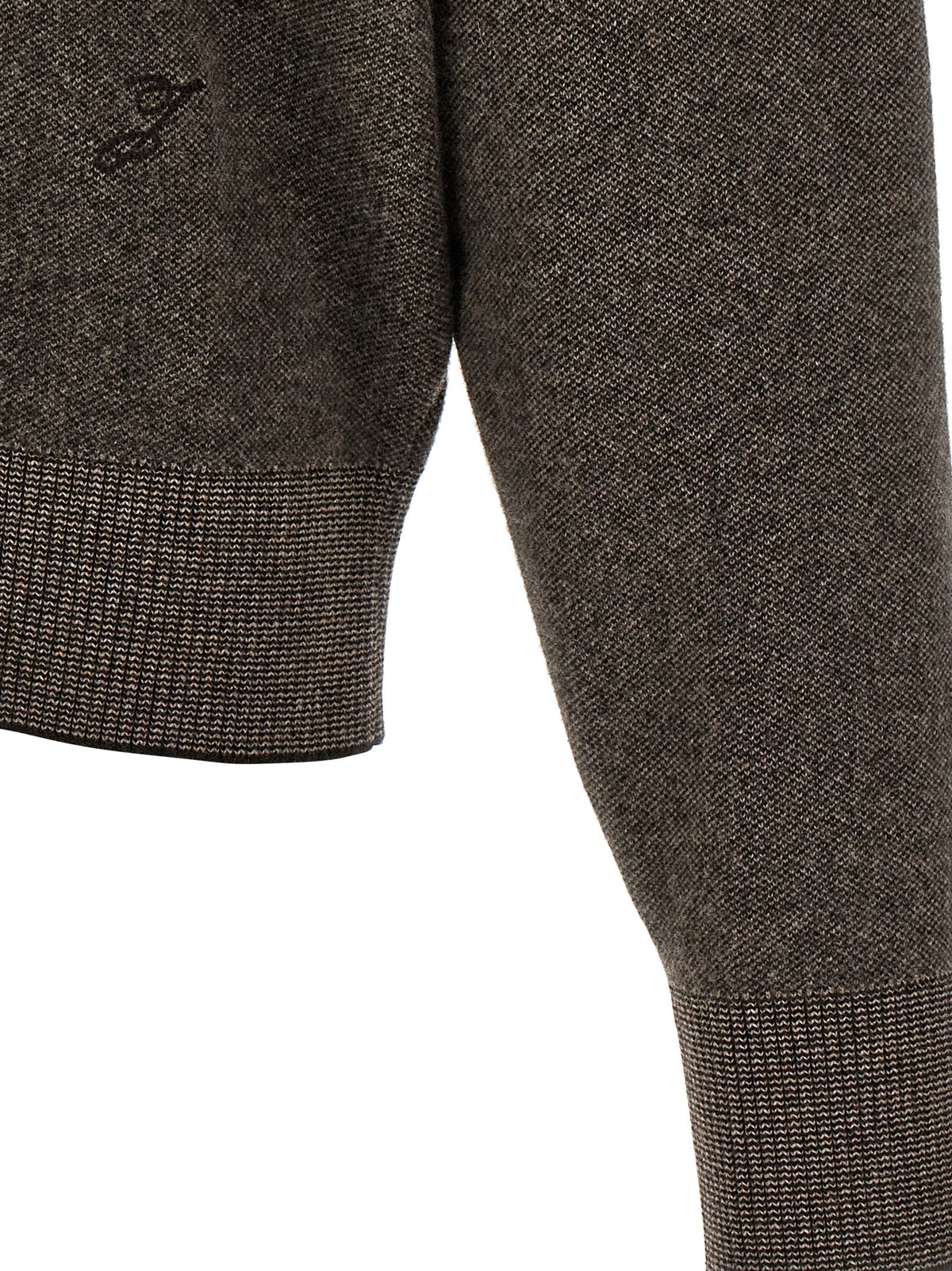 Jacquemus Brown Merino Wool Cardigan