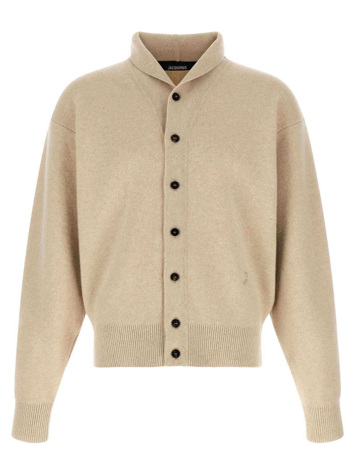 Jacquemus Beige Merino Wool Cardigan