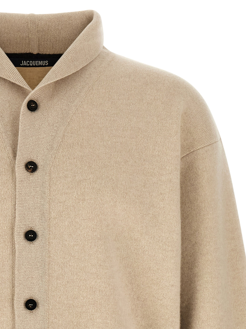 Jacquemus Beige Merino Wool Cardigan