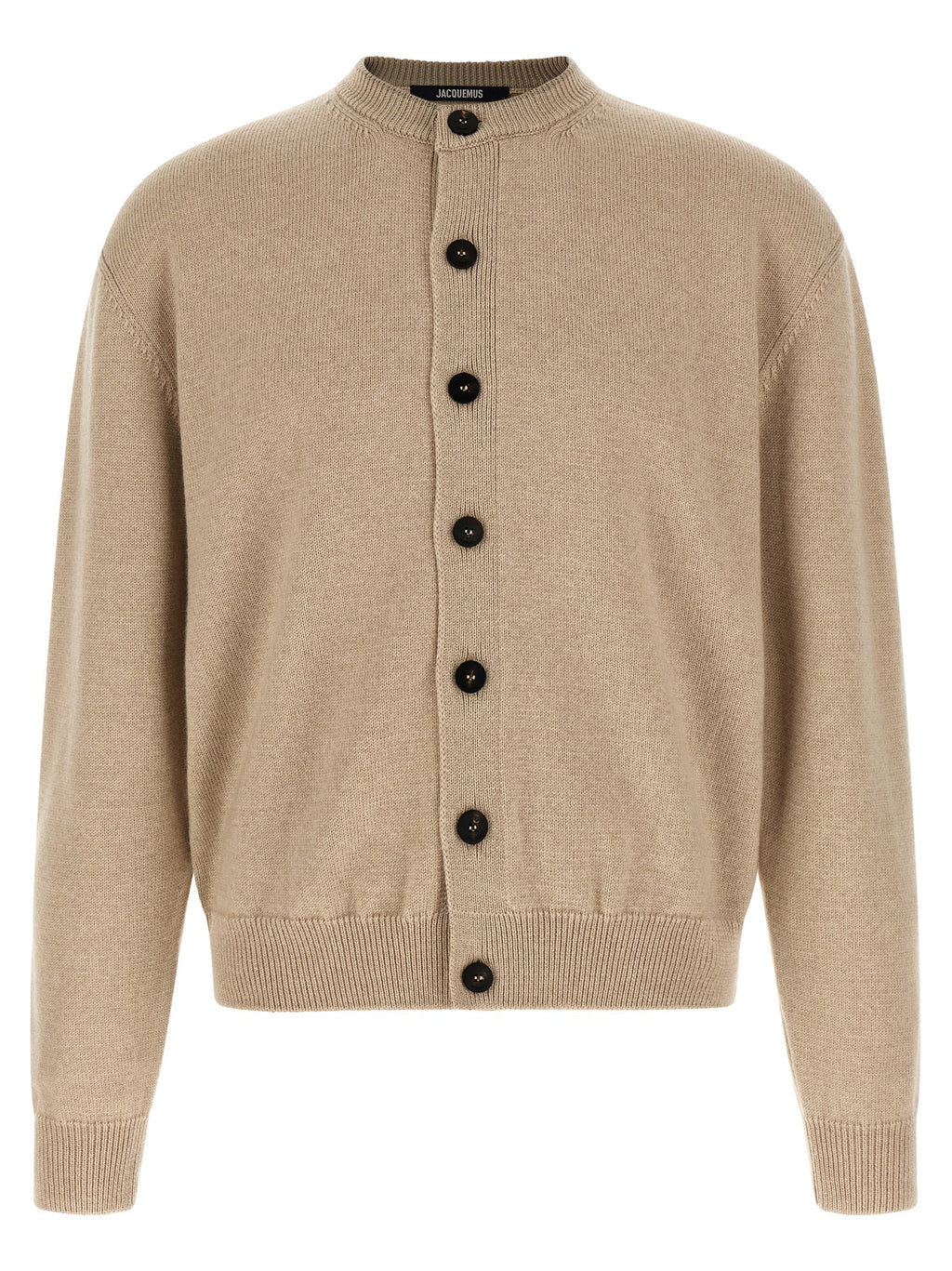 Jacquemus Beige Merino Wool Cardigan