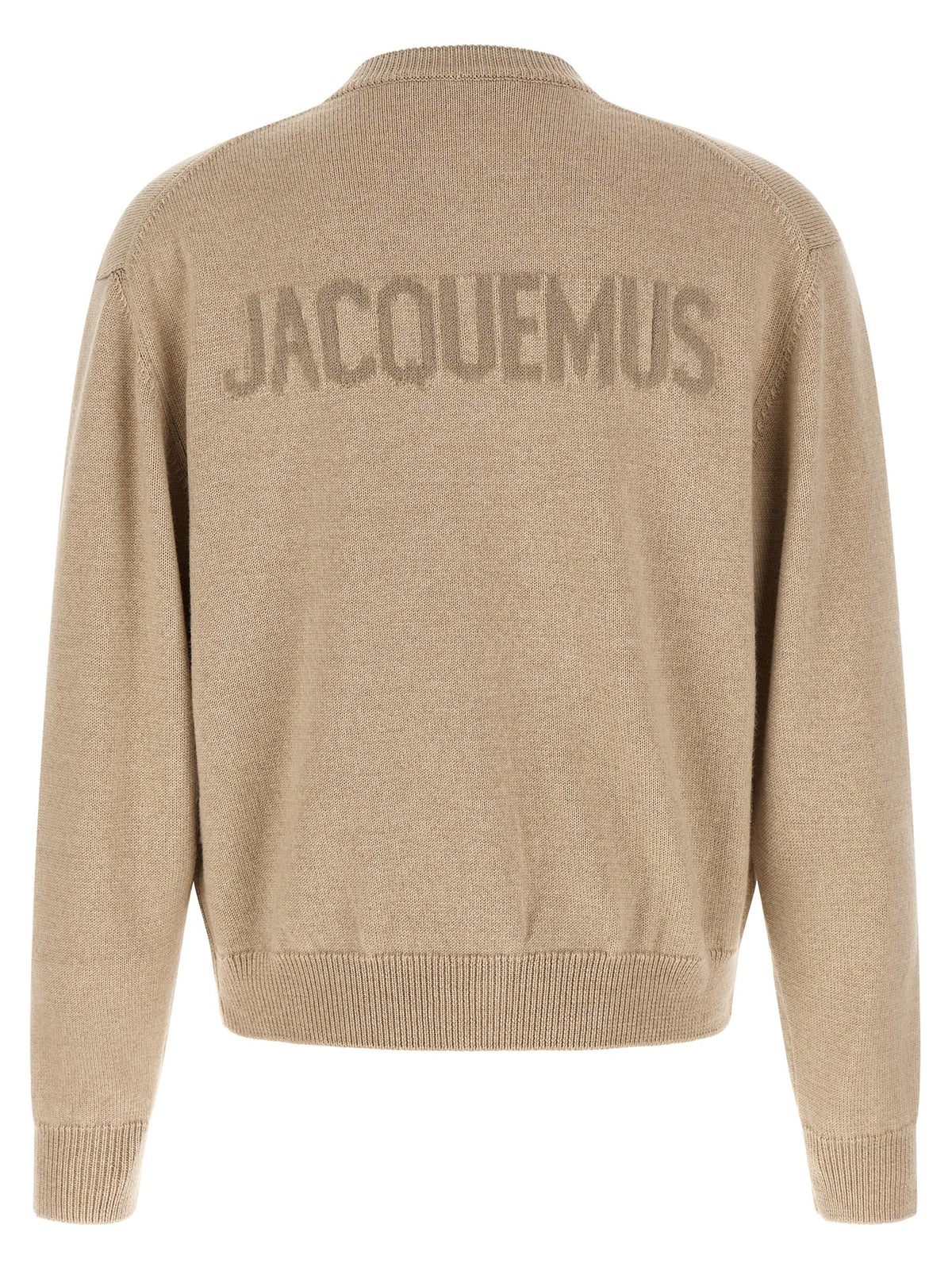 Jacquemus Beige Merino Wool Cardigan