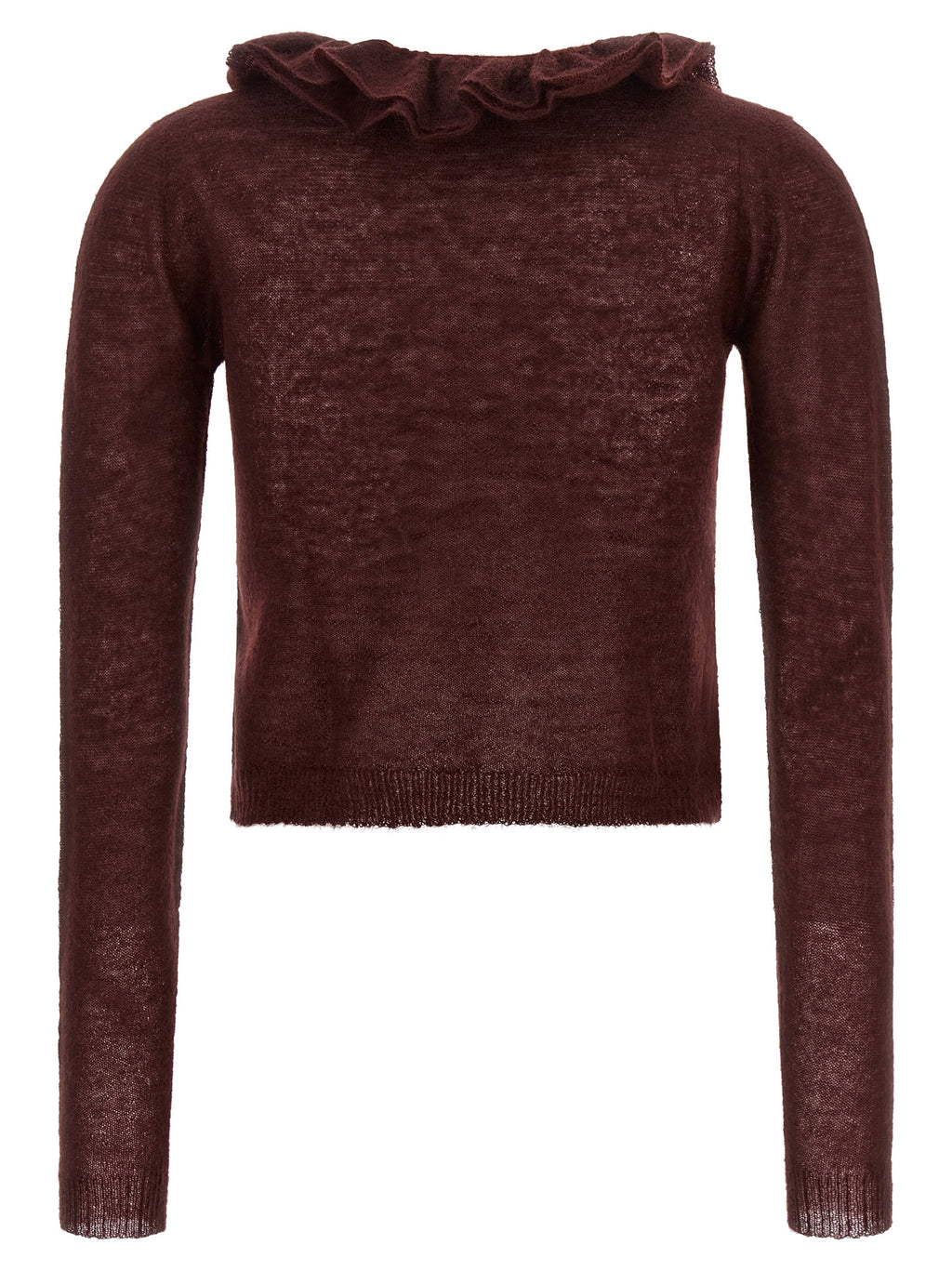 Alberta Ferretti Bordeaux Polyamide Cardigan