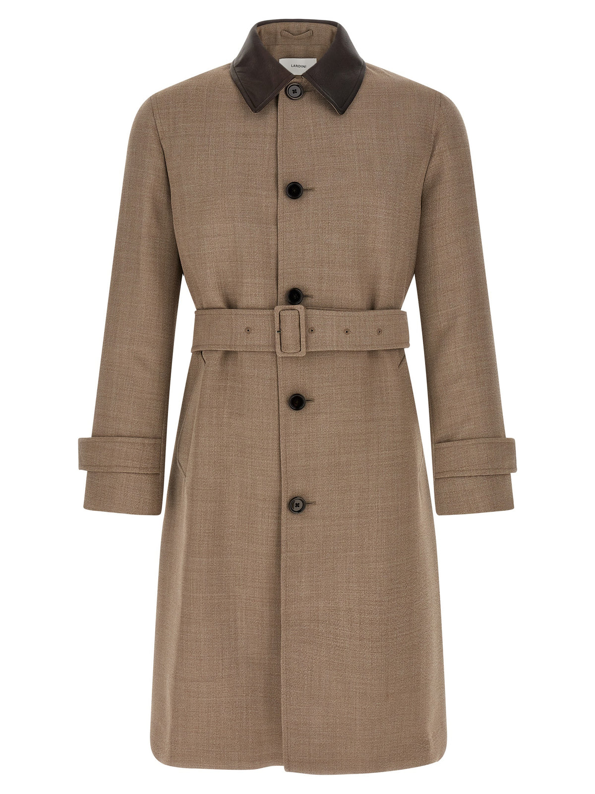 Lardini Beige Virgin Wool Coat