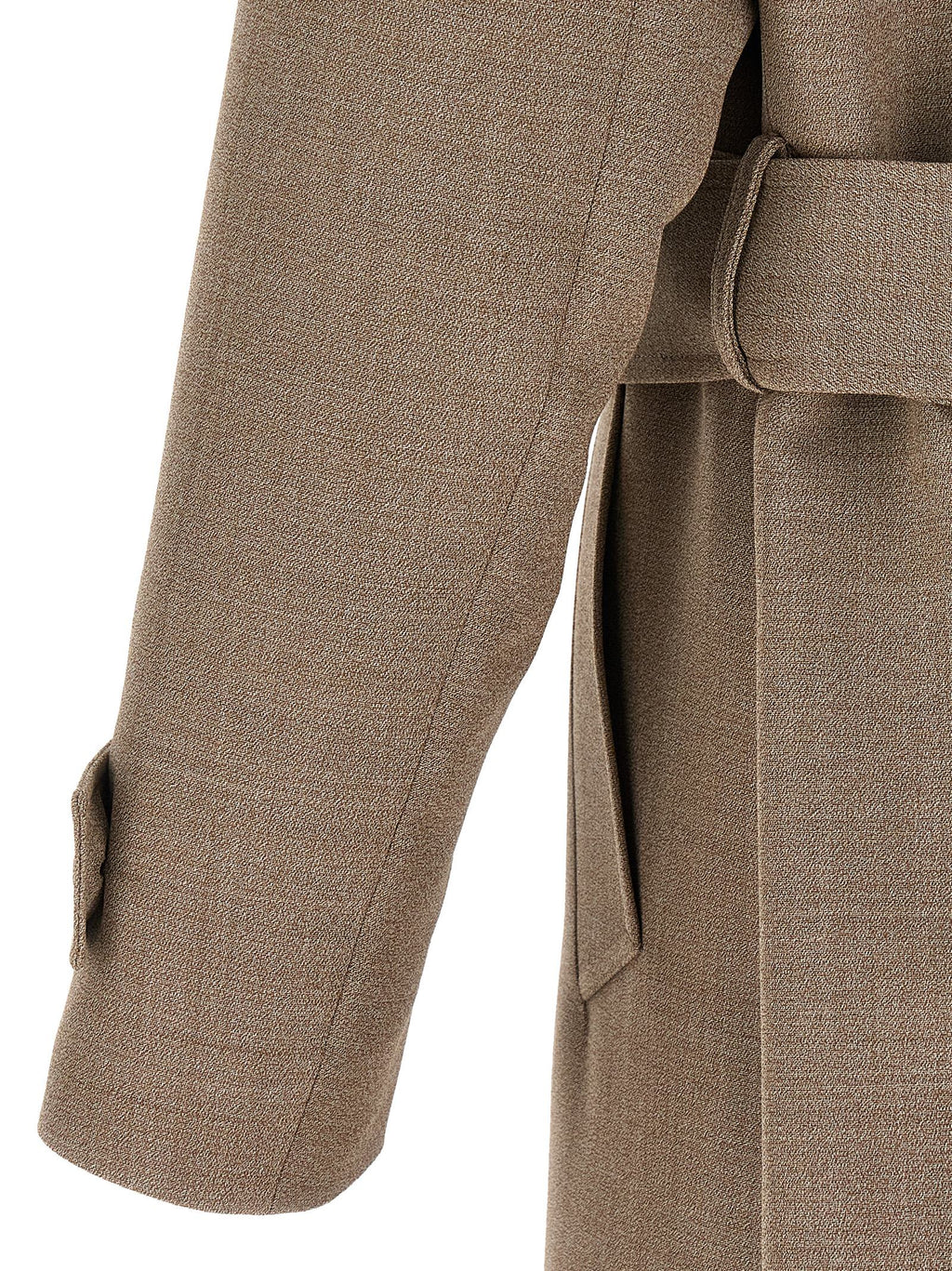 Lardini Beige Virgin Wool Coat