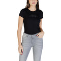 Armani Exchange Black Cotton T-Shirt