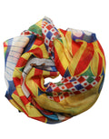 Dolce & Gabbana Multicolor Silk Carretto Foulard Scarf
