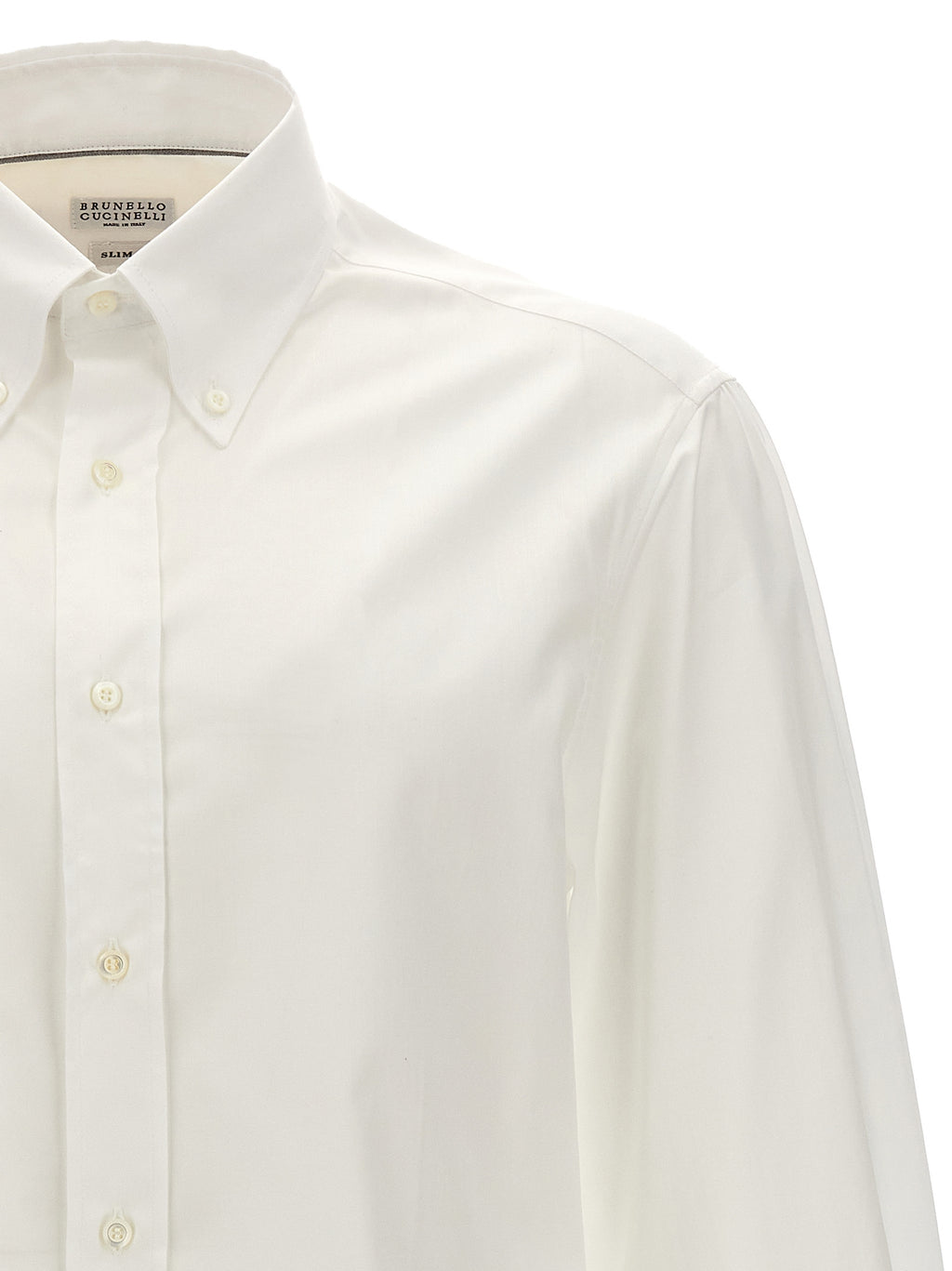 Brunello Cucinelli White Cotton Blouse