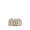 Benedetta Bruzziches Silver Aluminum Clutch Bag