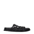 Jil Sander Black Leather Slippers