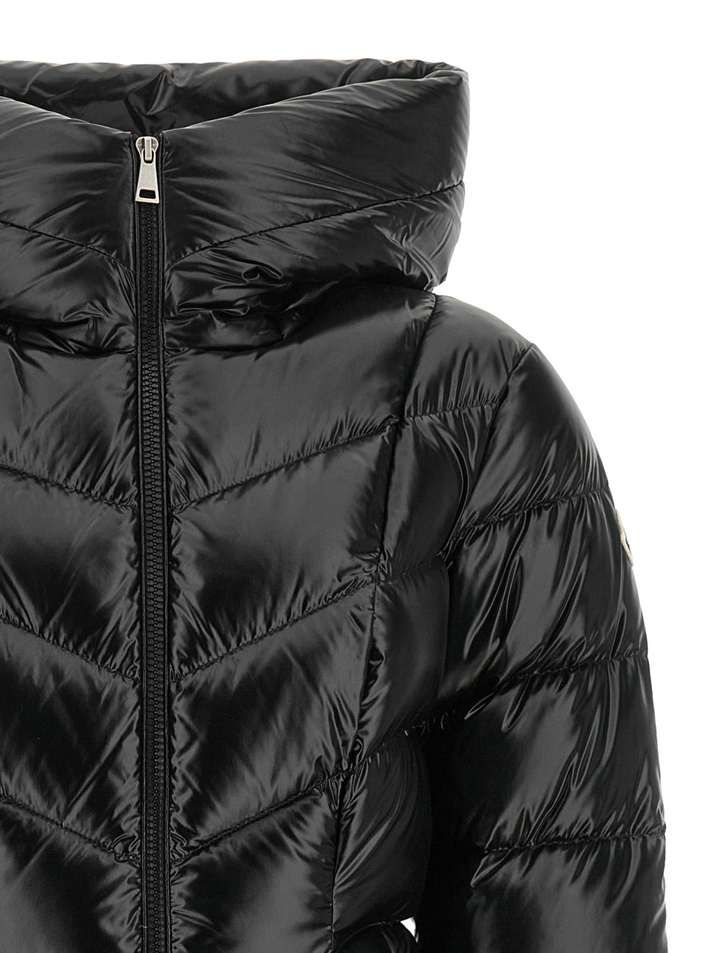 Moncler Black Polyamide Full-Length Jacket