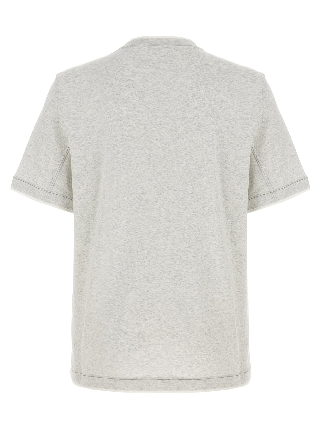 Brunello Cucinelli Gray Cotton T-Shirt