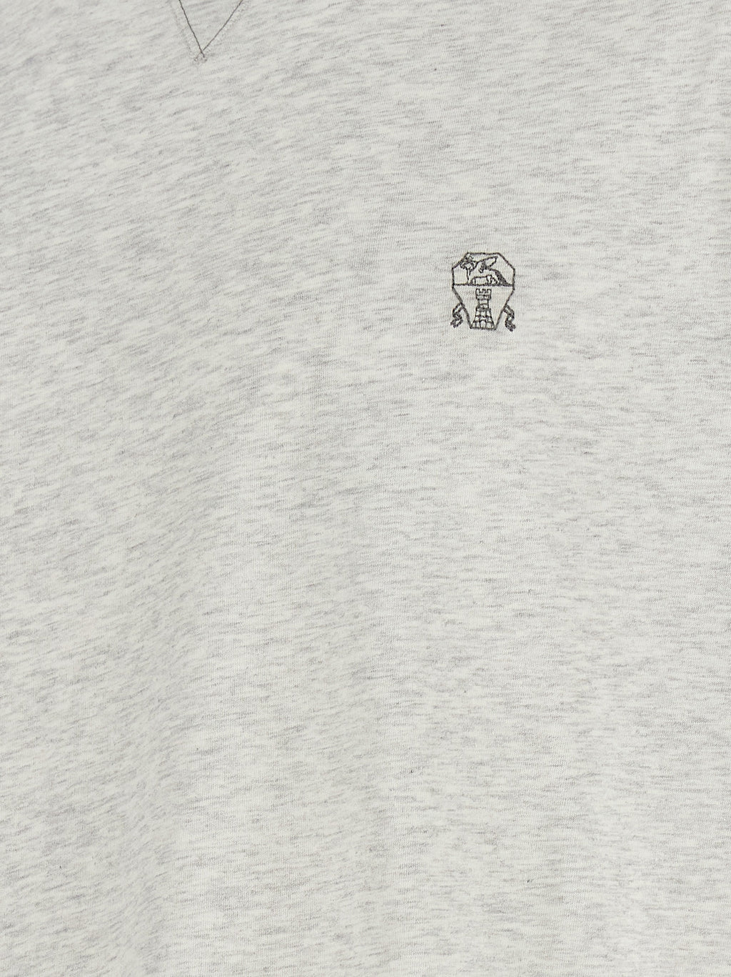 Brunello Cucinelli Gray Cotton T-Shirt