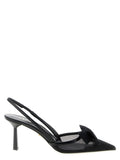Prada Black Polyamide Mid Heel Pumps