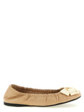 Prada Beige Calfskin Ballet Flats