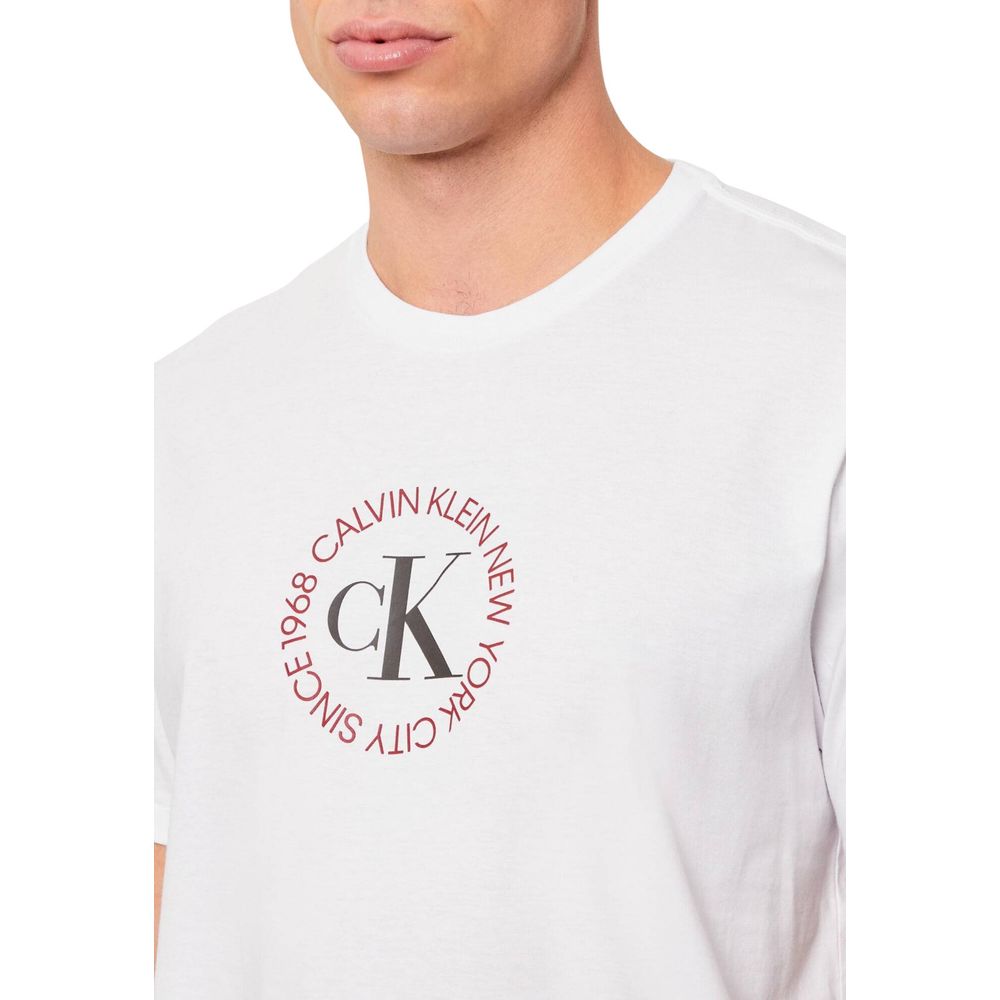 Calvin Klein Jeans White Cotton T-Shirt