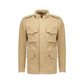 Autore Beige Cotton Full-Length Jacket
