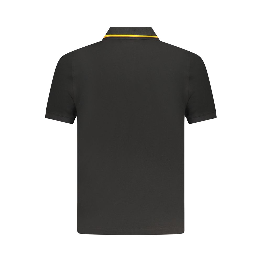 K-WAY Black Cotton Male Polo Shirt