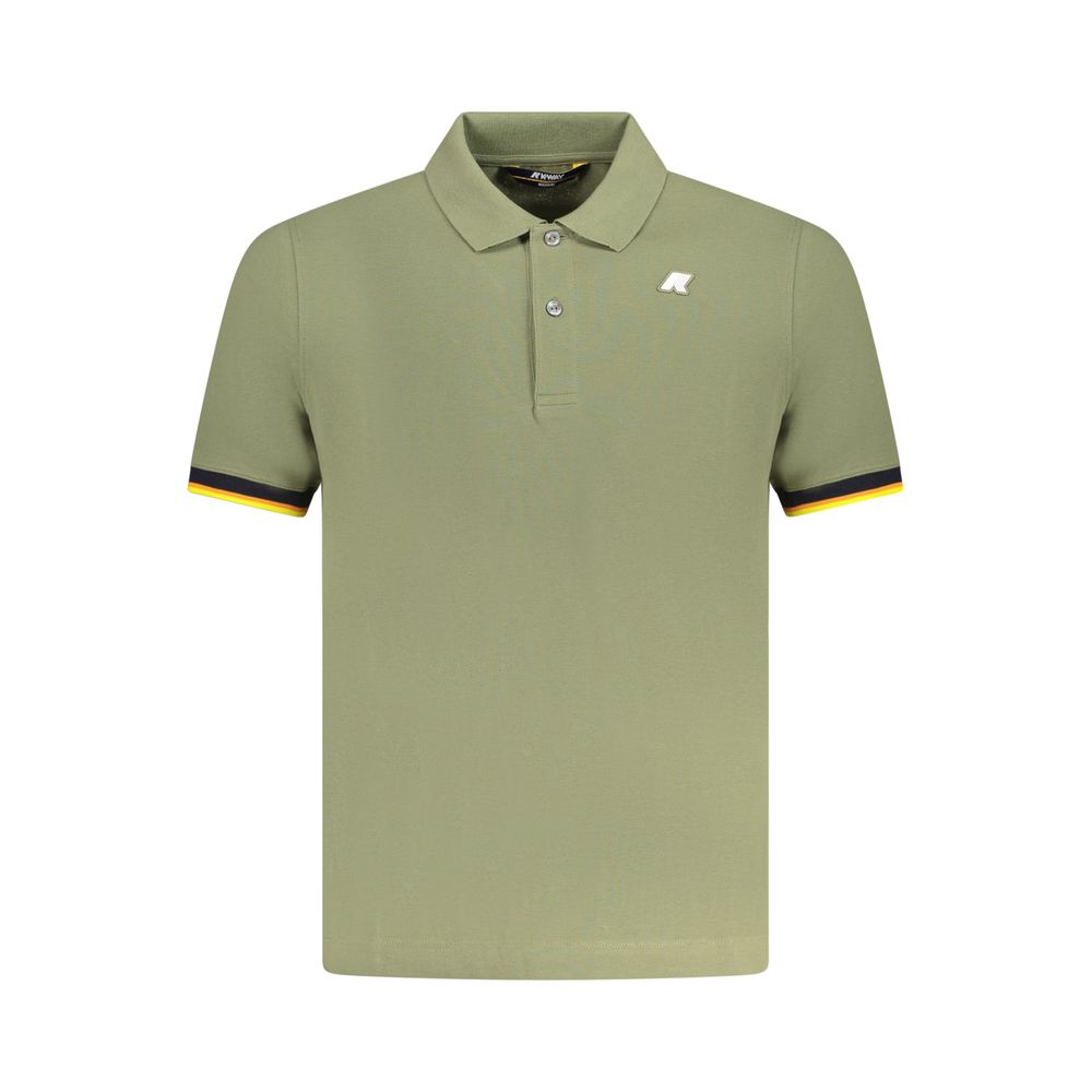 K-WAY Verde Cotton Men Polo