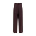Forte_Forte Purple Polyester Casual Pants