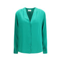 Forte_Forte Bicolor Silk Dress Shirt