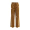 Forte_Forte Brown Cotton Casual Pants