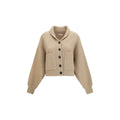 Tory Burch Beige Wool Oves Aries Cardigan