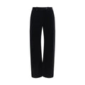 Khaite Black Viscose Casual Pants