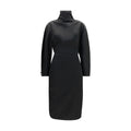 Khaite Black Acetate Cocktail Dress