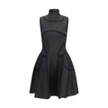 Alexander McQueen Black Polyester Cocktail Dress