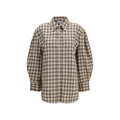 Ganni Beige Cotton Dress Shirt