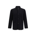 Lardini Black Wool Oves Aries Full-Length Jacket