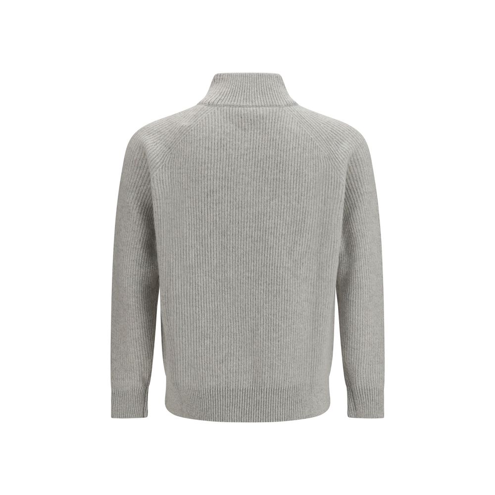 Lardini Gray Wool Oves Aries Sweatshirt