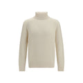 Umit Benan White Cashmere Turtleneck