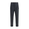 Umit Benan Gray Wool Oves Aries Dress Pants