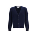 Stone Island Blue Alpaca Vicugna Pacos Cardigan