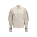 Brunello Cucinelli Beige Cotton Shirt