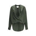 SA SU PHI Bicolor Silk Blouse