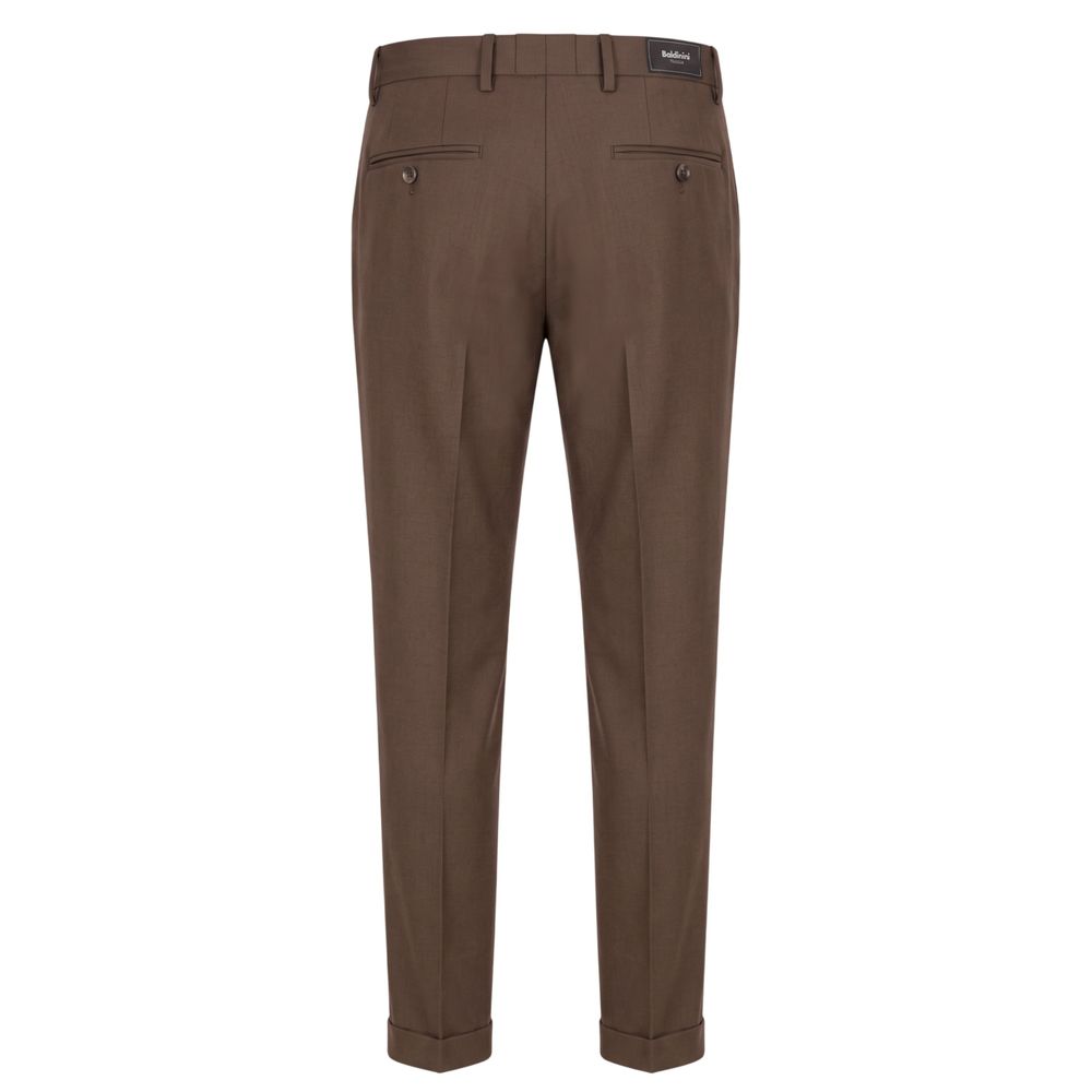 Baldinini Trend Brown Viscose Men Pants