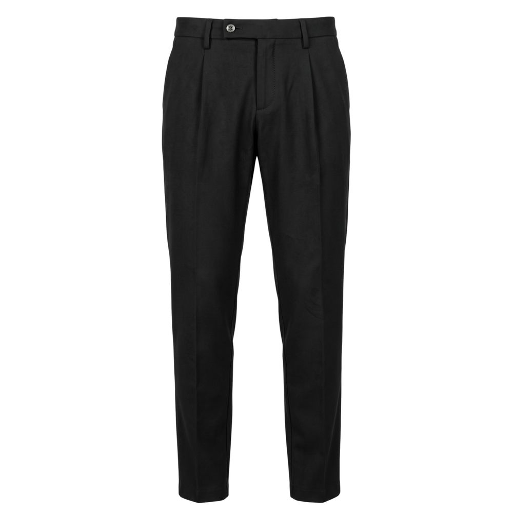 Baldinini Trend Black Viscose Men Pants