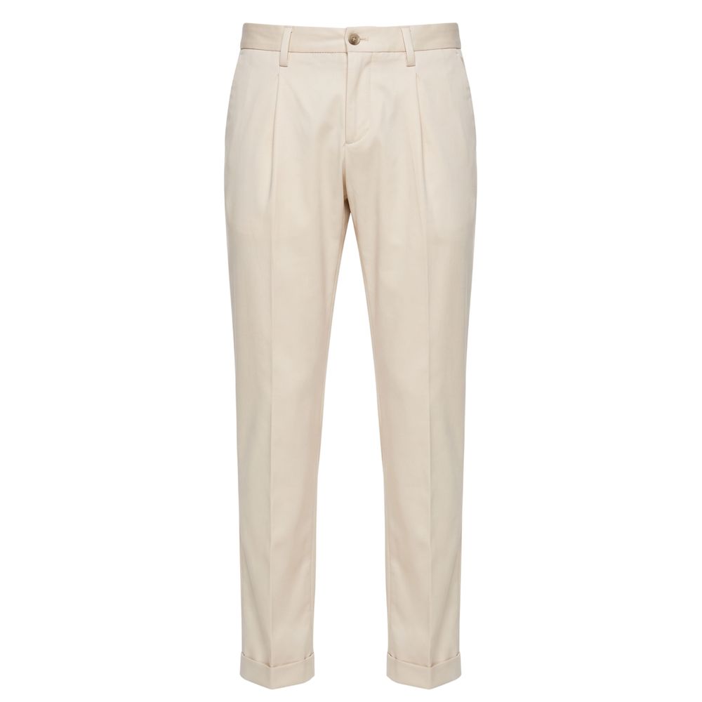 Baldinini Trend White Viscose Men Pants