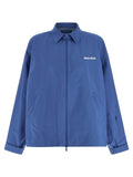 Miu Miu Blue Recycled Polyester Shell Jacket