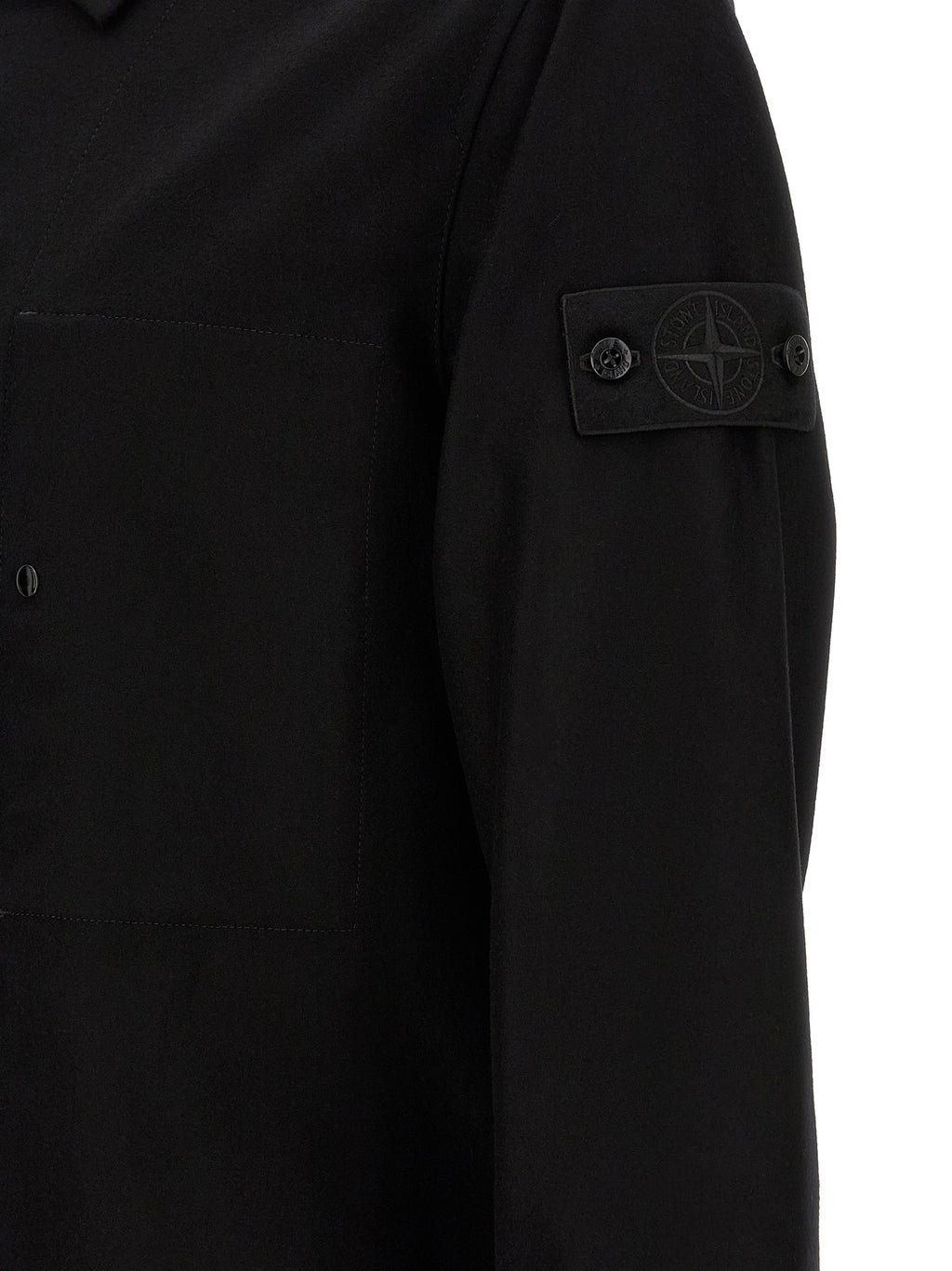 Stone Island Black Virgin Wool Blouse