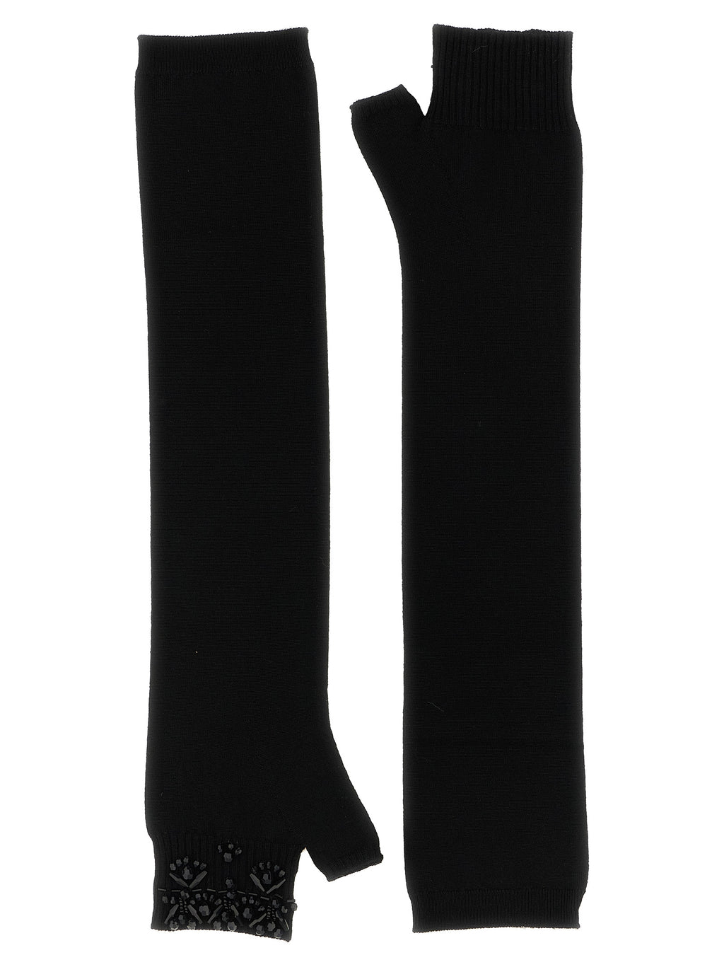 P.A.R.O.S.H. Black Wool Gloves