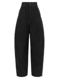 Balenciaga Black Cotton High-Waisted Jean