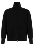 MA'RY'YA Black Virgin Wool Cardigan