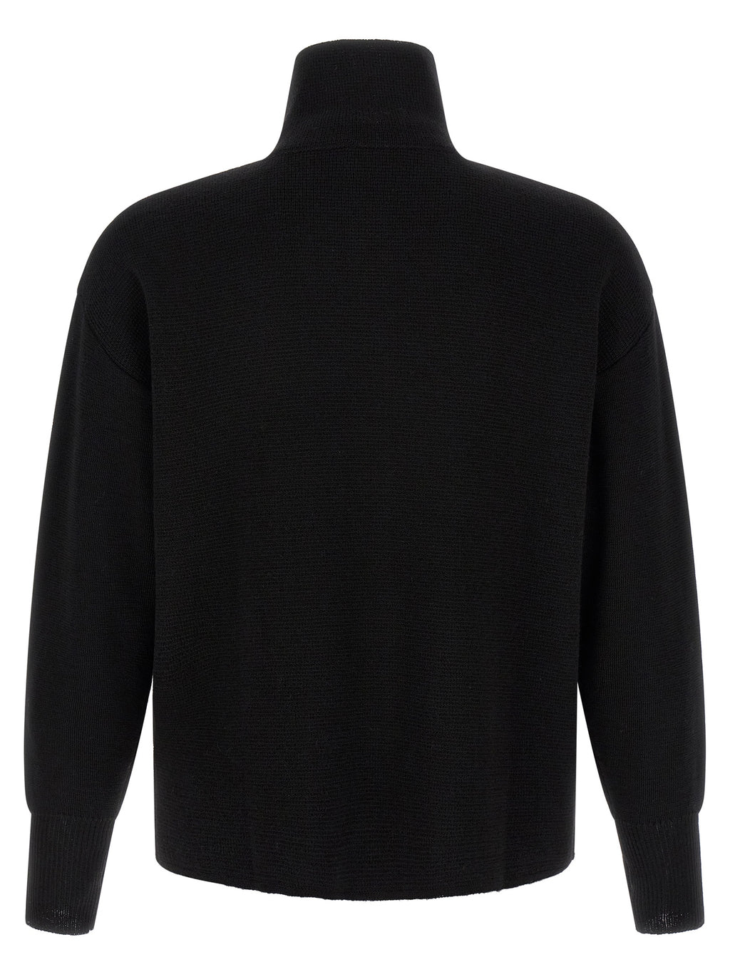 MA'RY'YA Black Virgin Wool Cardigan