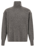 MA'RY'YA Gray Virgin Wool Cardigan