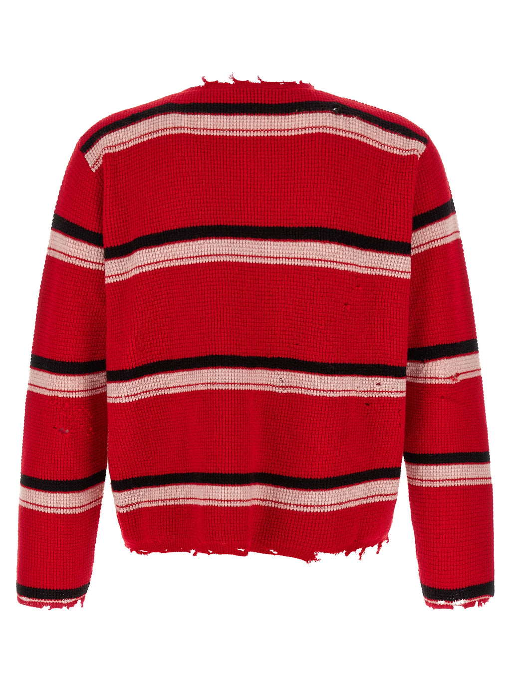 SECOND/LAYER Red Wool Cardigan